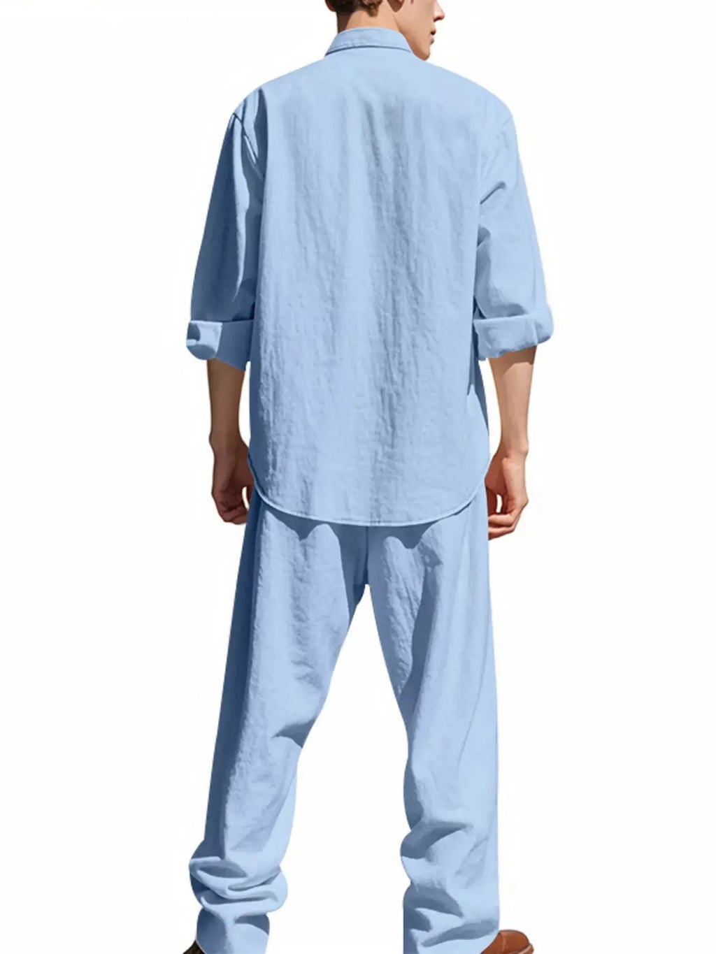 Men's shirt and pants set 2-Piece Long Sleeve Trendsi
