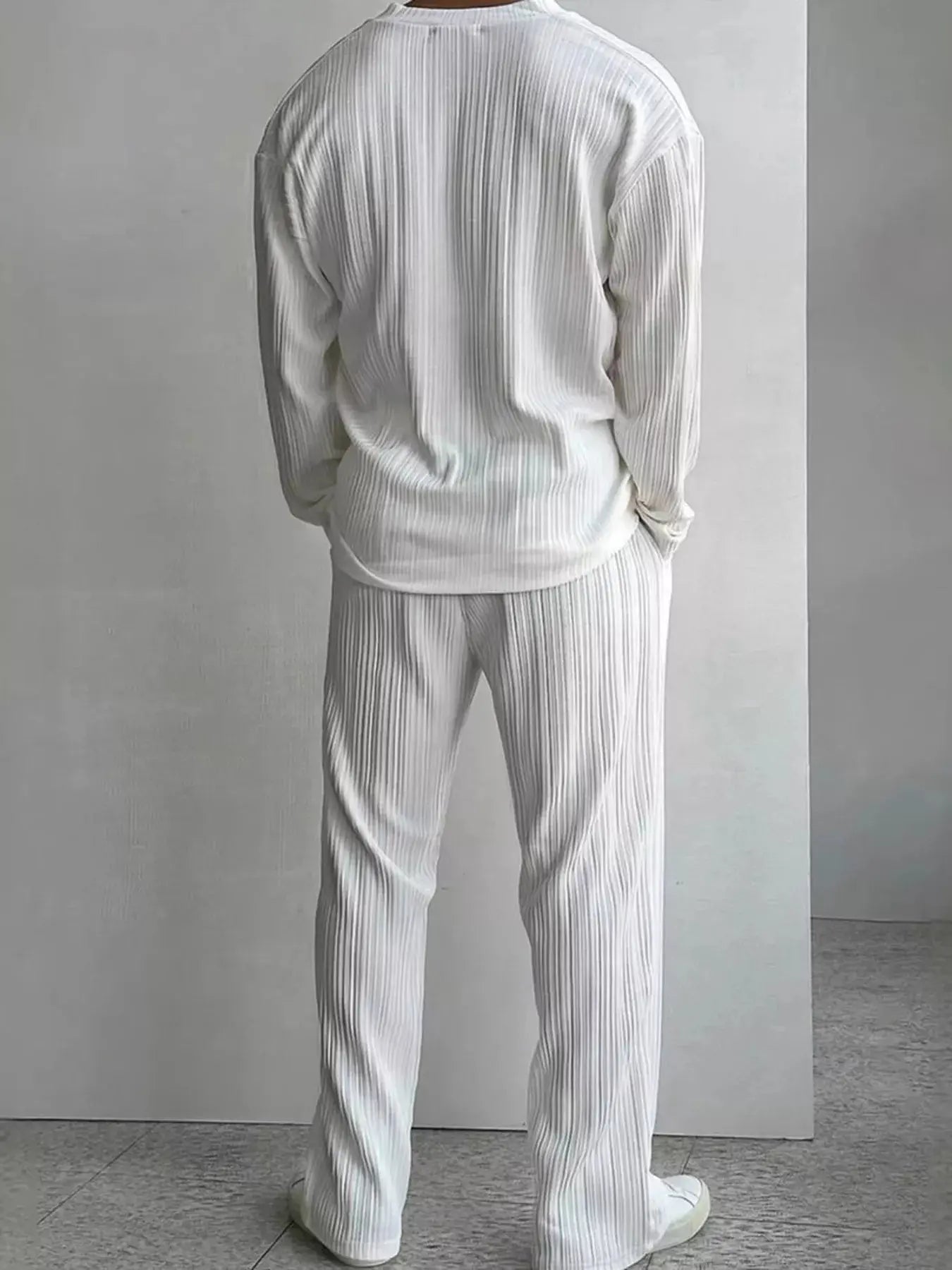 Men's plus size shirt and pants set Trendsi