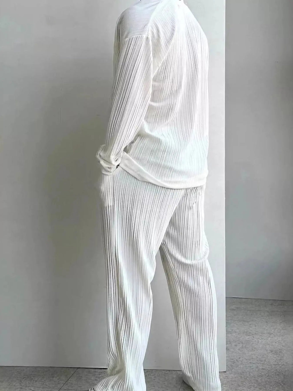 Men's plus size shirt and pants set Trendsi