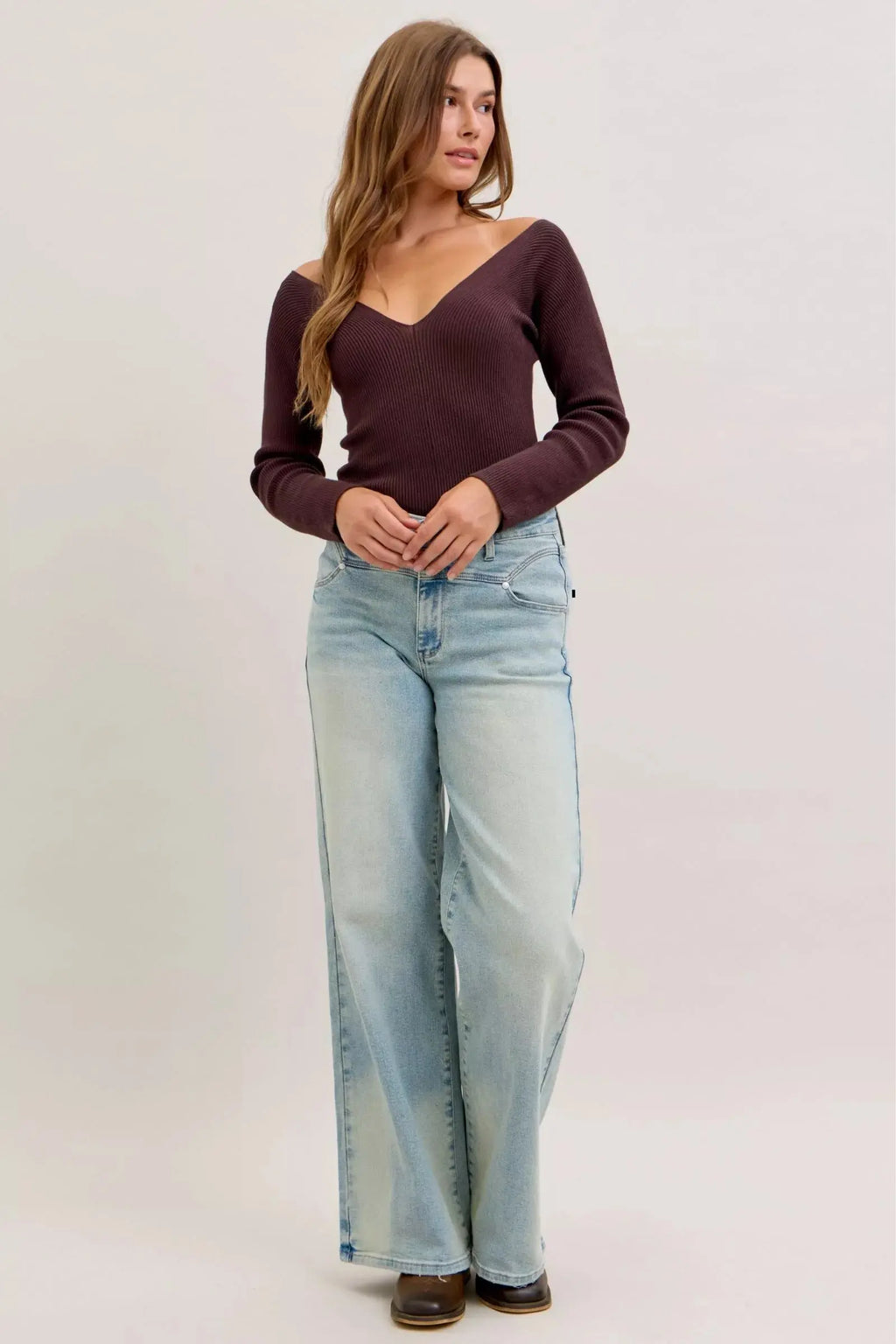 Judy Blue Jeans High Waist Column Straight Trendsi