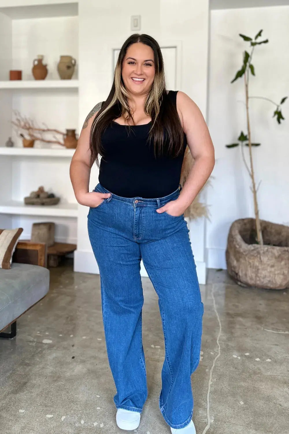 Judy Blue Jeans Full Size High Rise Straight Trendsi
