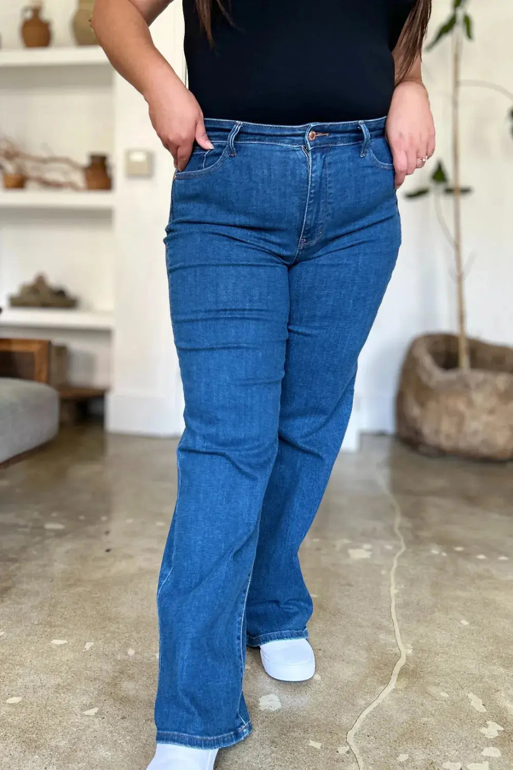 Judy Blue Jeans Full Size High Rise Straight Trendsi