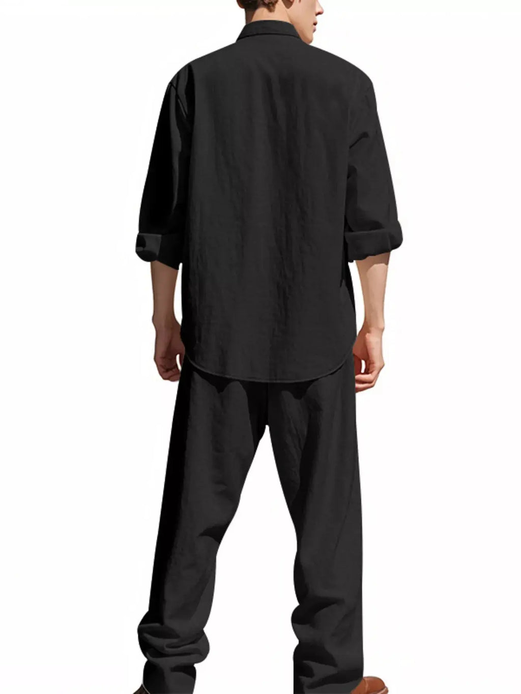 Men's shirt and pants set 2-Piece Long Sleeve Trendsi