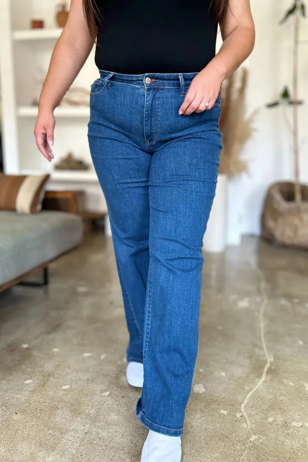 Judy Blue Jeans Full Size High Rise Straight Trendsi