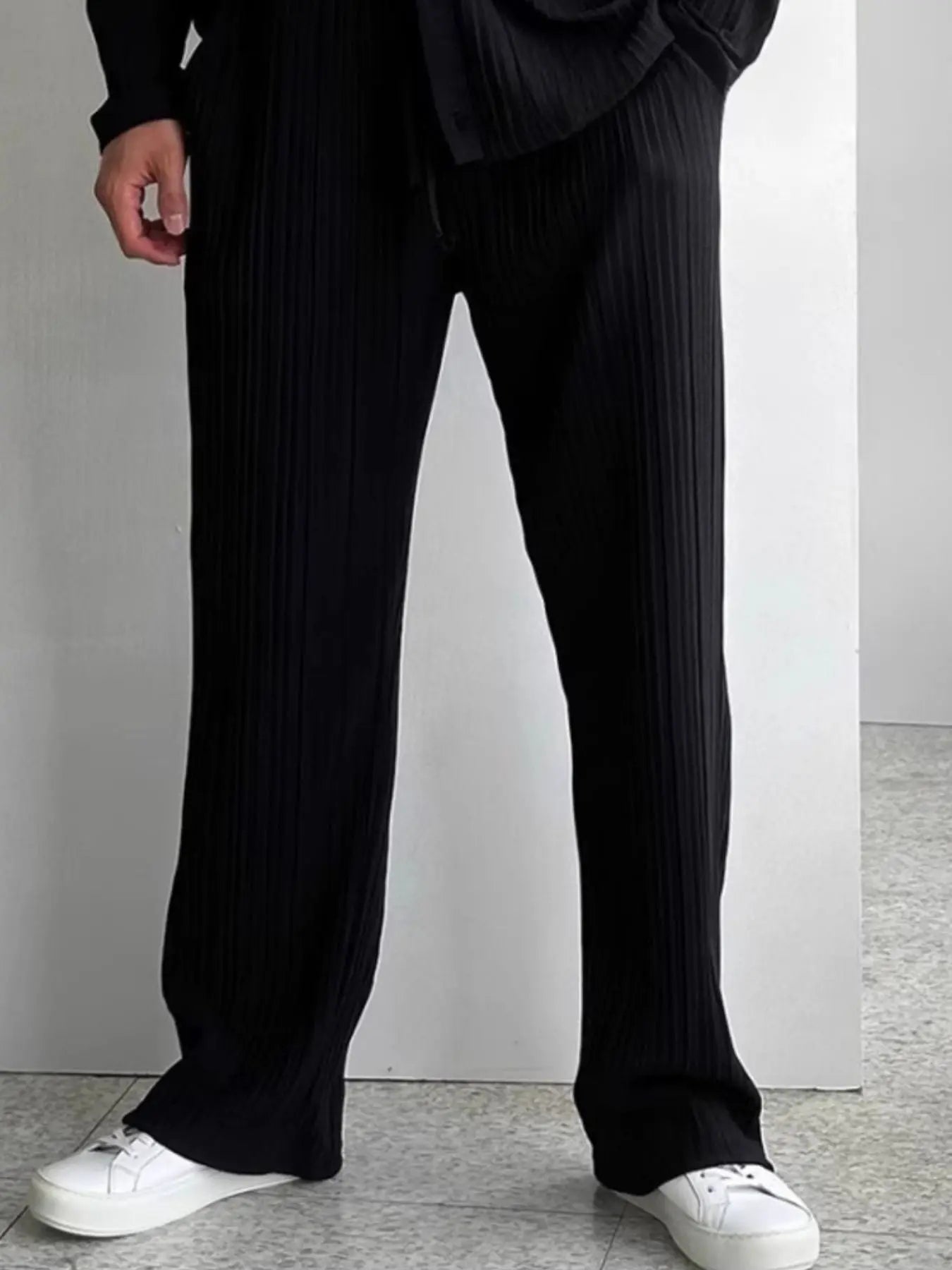 Men's plus size shirt and pants set Trendsi