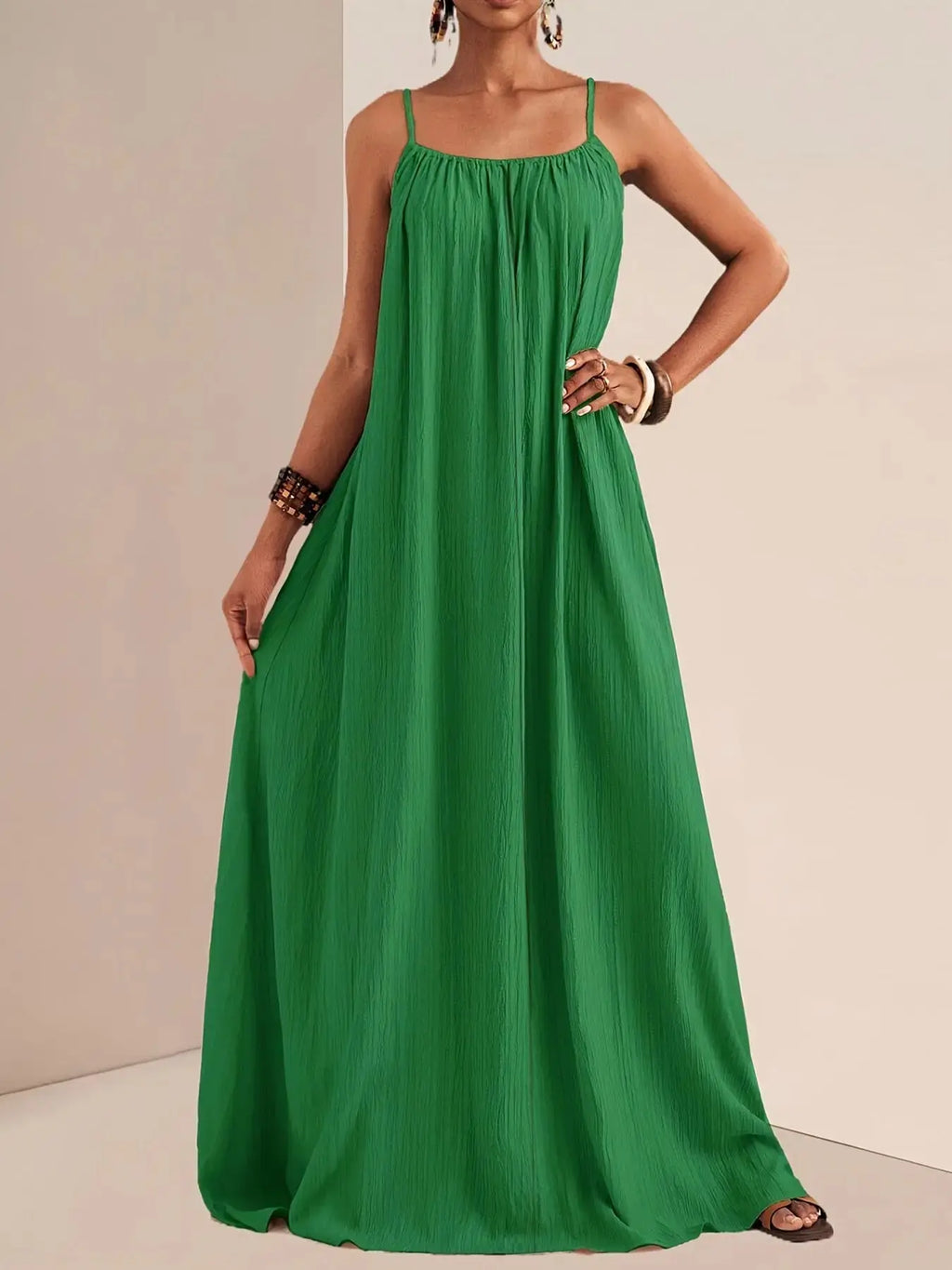 Flowy maxi dress spaghetti strap Trendsi